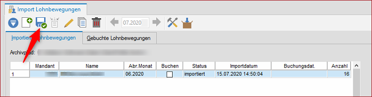 Vergrößern Kontrolle der Buchungen