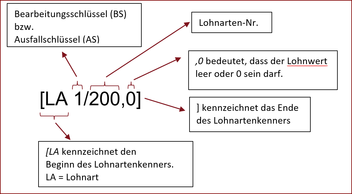 Vergrößern Beispiel Lohnartenkenner für Datev-Lohnbuchhaltungssysteme